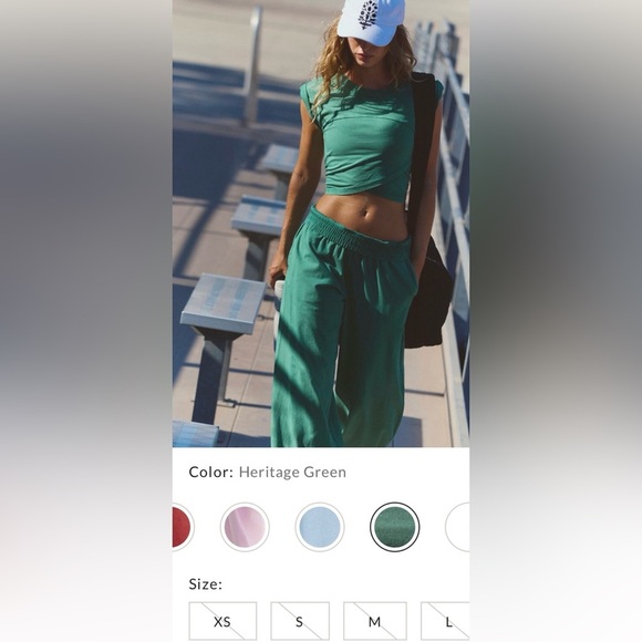 Free People Hot Shot Crossover Set Size Large NWOT - Picture 2 of 16